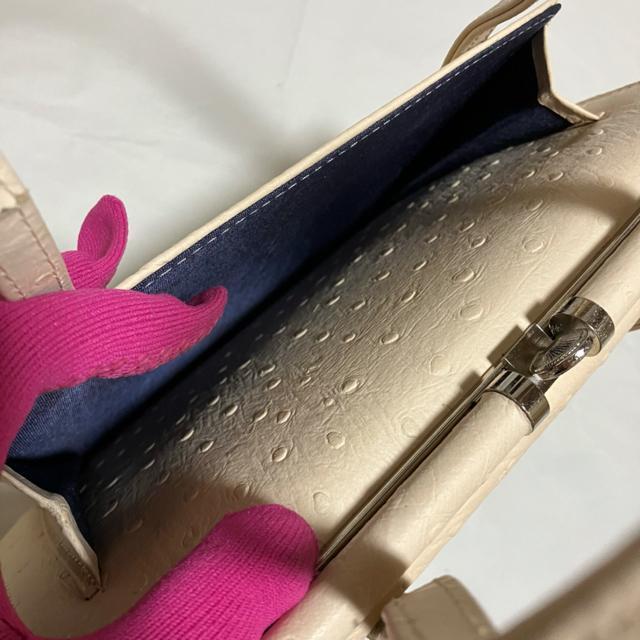 【アンティーク】 【ノーブランド扱い】 オーストリッチ / がま口 ハンドバッグ < 女性ファッション 【アンティーク】 【ノーブランド扱い】 オーストリッチ / がま口 ハンドバッグ < 女性ファッションの