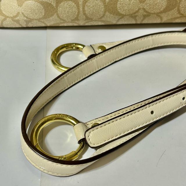 coach �R�[�` 2way �V�����_�[�o�b�O �g�[�g�o�b�O F19816 PVC ���U�[ �V�O�l�`���[ �x�[�W�� �� �u�����h�� 