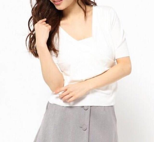 SALEセール●定価5,184円●MERCURYDUOマーキュリーデュオ●カシュクールニットトップス●白ホワイト < ブランド  SALEセール●定価5,184円●MERCURYDUOマーキュリーデュオ●カシュクールニットトップス●白ホワイト < ブランドの