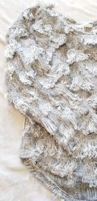 ★ミックスグレー☆ふわふわキュート♪お洒落可愛い♪丸首七分袖♪オルチャン♪ニットセーター < 女性ファッション ★ミックスグレー☆ふわふわキュート♪お洒落可愛い♪丸首七分袖♪オルチャン♪ニットセーター < 女性ファッションの