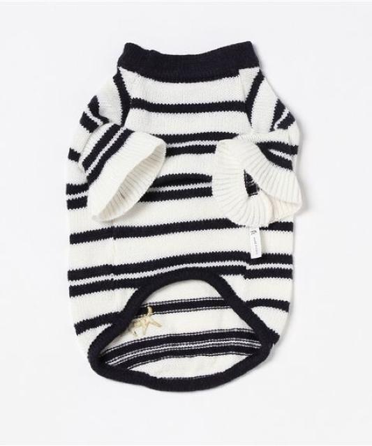 SALE●定価3,888円●フレア袖ボーダーニット●白ホワイト●ROPE'ロペ●ペットウェア 犬服 < ペット/手芸/園芸  SALE●定価3,888円●フレア袖ボーダーニット●白ホワイト●ROPE'ロペ●ペットウェア 犬服 < ペット/手芸/園芸の