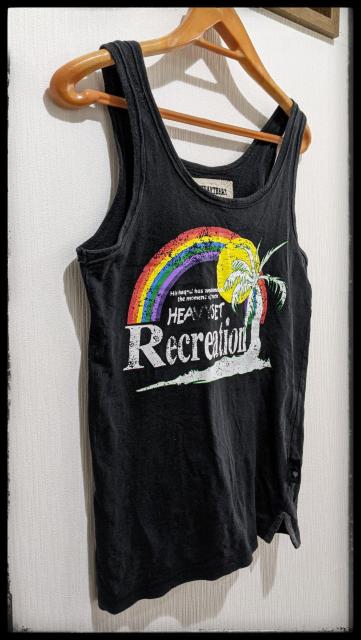 ★LISTEN HEARTBEAT★リッスンハートビート★タンクトップ★Tシャツ★Mサイズ同等★黒★部屋着★まとめ買い歓迎★ < 女性ファッション  ★LISTEN HEARTBEAT★リッスンハートビート★タンクトップ★Tシャツ★Mサイズ同等★黒★部屋着★まとめ買い歓迎★ < 女性ファッションの