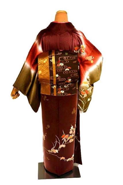 【最高級】新品同様 暈し染め 金彩 金駒シシュウ 松竹梅 三松扱い 訪問着 身丈158.5cm 裄丈65.5cm T3450 < 女性ファッション  【最高級】新品同様 暈し染め 金彩 金駒シシュウ 松竹梅 三松扱い 訪問着 身丈158.5cm 裄丈65.5cm T3450 < 女性ファッションの