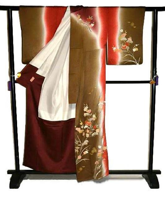 【最高級】新品同様 暈し染め 金彩 金駒シシュウ 松竹梅 三松扱い 訪問着 身丈158.5cm 裄丈65.5cm T3450 < 女性ファッション  【最高級】新品同様 暈し染め 金彩 金駒シシュウ 松竹梅 三松扱い 訪問着 身丈158.5cm 裄丈65.5cm T3450 < 女性ファッションの