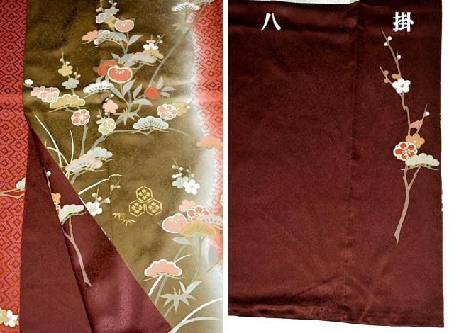 【最高級】新品同様 暈し染め 金彩 金駒シシュウ 松竹梅 三松扱い 訪問着 身丈158.5cm 裄丈65.5cm T3450 < 女性ファッション  【最高級】新品同様 暈し染め 金彩 金駒シシュウ 松竹梅 三松扱い 訪問着 身丈158.5cm 裄丈65.5cm T3450 < 女性ファッションの