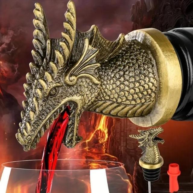 爆ヤス価格1690円★ドラゴンヘッドワインポーラーとシャンパンストッパーセット、頑丈な金属素材、装飾用飲料 アクセサリー ゴールド < グルメ/ドリンク  爆ヤス価格1690円★ドラゴンヘッドワインポーラーとシャンパンストッパーセット、頑丈な金属素材、装飾用飲料 アクセサリー ゴールド  < グルメ/ドリンクの