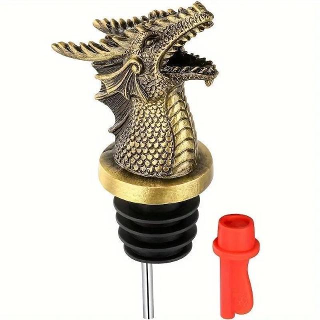 爆ヤス価格1690円★ドラゴンヘッドワインポーラーとシャンパンストッパーセット、頑丈な金属素材、装飾用飲料 アクセサリー ゴールド < グルメ/ドリンク  爆ヤス価格1690円★ドラゴンヘッドワインポーラーとシャンパンストッパーセット、頑丈な金属素材、装飾用飲料 アクセサリー ゴールド < グルメ/ドリンクの