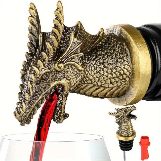 爆ヤス価格1690円★ドラゴンヘッドワインポーラーとシャンパンストッパーセット、頑丈な金属素材、装飾用飲料 アクセサリー ゴールド < グルメ/ドリンク  爆ヤス価格1690円★ドラゴンヘッドワインポーラーとシャンパンストッパーセット、頑丈な金属素材、装飾用飲料 アクセサリー ゴールド < グルメ/ドリンクの