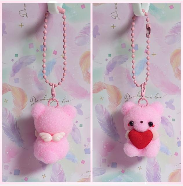 ハンドメイド♪ポンポンマスコット『ハート持ちくま天使』赤ハート@ < ペット/手芸/園芸 ハンドメイド♪ポンポンマスコット『ハート持ちくま天使』赤ハート@ < ペット/手芸/園芸の