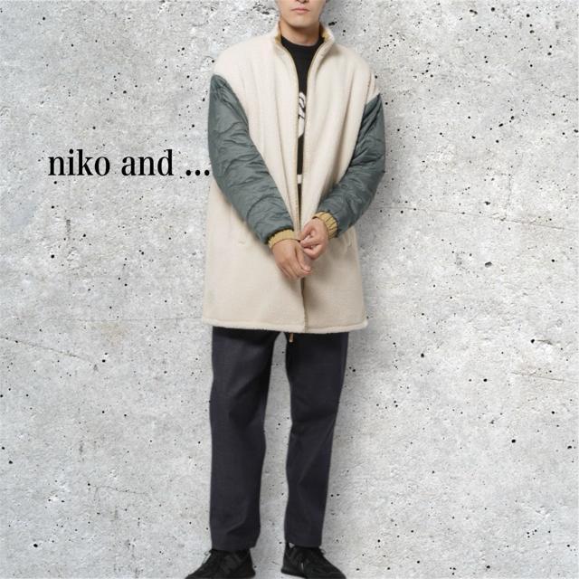 新品 ニコアンド★ リバーシブルボアフリースコート < ブランド 新品 ニコアンド★ リバーシブルボアフリースコート < ブランドの