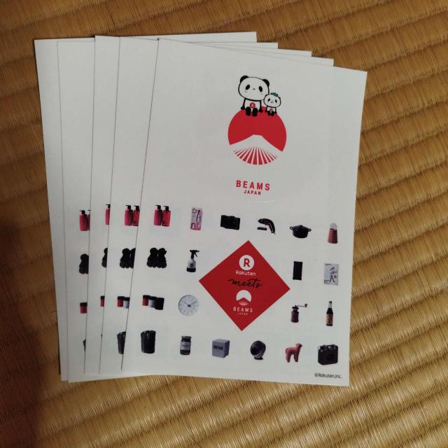 BEAMS JAPAN meetsRakuten�p���_ �x�m�R �X�e�b�J�[�|�X�g�J�[�h 5���Z�b�g ���g�p �񔄕i  �� �z�r�[�� 