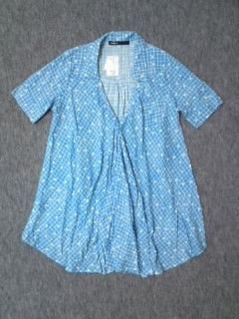 アズノウアズAsKnowAs〓青レトロ柄シャツワンピース〓新品〓 < ブランド アズノウアズAsKnowAs〓青レトロ柄シャツワンピース〓新品〓 < ブランドの