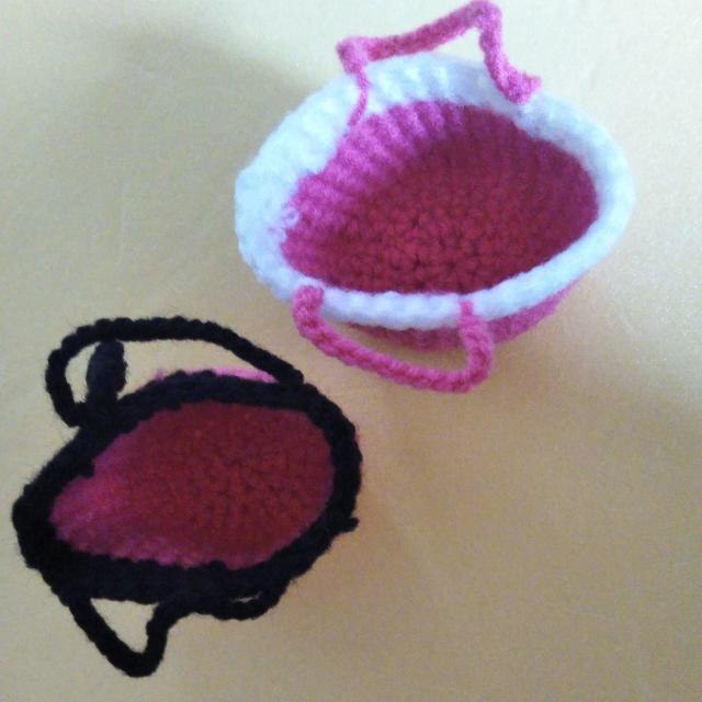 ピンク カバン2点 ハンドメイド < 女性ファッション  ピンク カバン2点 ハンドメイド < 女性ファッションの