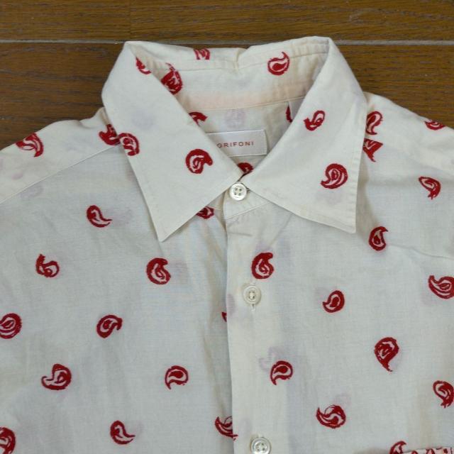 GRIFONI メンズシャツ S 半袖 < 男性ファッション  GRIFONI メンズシャツ S 半袖 < 男性ファッションの
