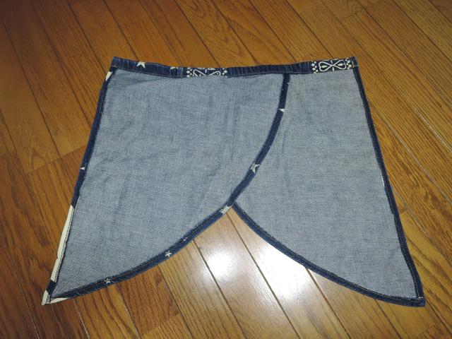 M THANK YOU FRIENDS エム デニム エプロン DENIM インディゴ 前掛け TMT バンダナ柄 ロゴ LOGO < ブランド  M THANK YOU FRIENDS エム デニム エプロン DENIM インディゴ 前掛け TMT バンダナ柄 ロゴ LOGO < ブランドの