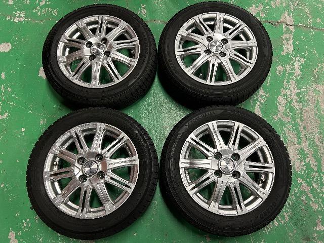 0110159)中古国産スタッドレスタイヤヨコハマアイスガード4本美品アルミホイールセット155/65R14送料無料 < 自動車/バイク 0110159)中古国産スタッドレスタイヤヨコハマアイスガード4本美品アルミホイールセット155/65R14送料無料 < 自動車/バイク
