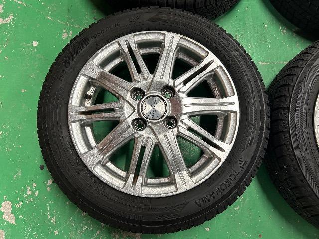 0110159)中古国産スタッドレスタイヤヨコハマアイスガード4本美品アルミホイールセット155/65R14送料無料 < 自動車/バイク 0110159)中古国産スタッドレスタイヤヨコハマアイスガード4本美品アルミホイールセット155/65R14送料無料 < 自動車/バイク