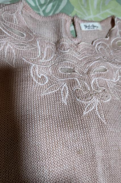 ★美品ピンク×サマー半袖ニット2L < 女性ファッション  ★美品ピンク×サマー半袖ニット2L < 女性ファッションの