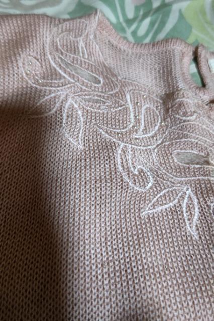 ★美品ピンク×サマー半袖ニット2L < 女性ファッション  ★美品ピンク×サマー半袖ニット2L < 女性ファッションの