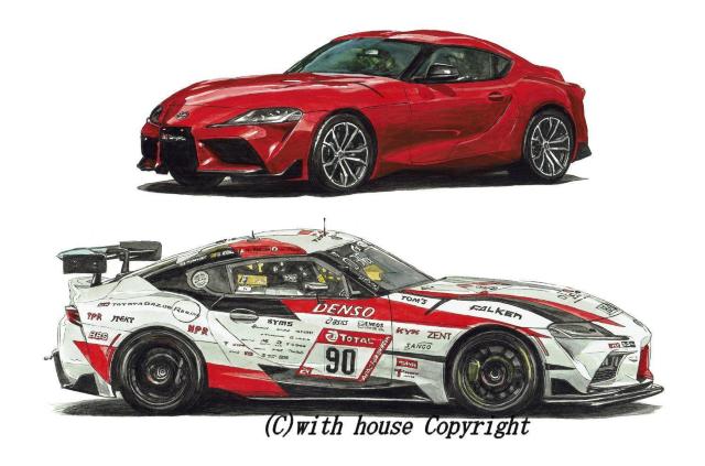 NC-988トヨタスープラ限定版画サイン額装作家平右ヱ門 < 自動車/バイク NC-988トヨタスープラ限定版画サイン額装作家平右ヱ門 < 自動車/バイク