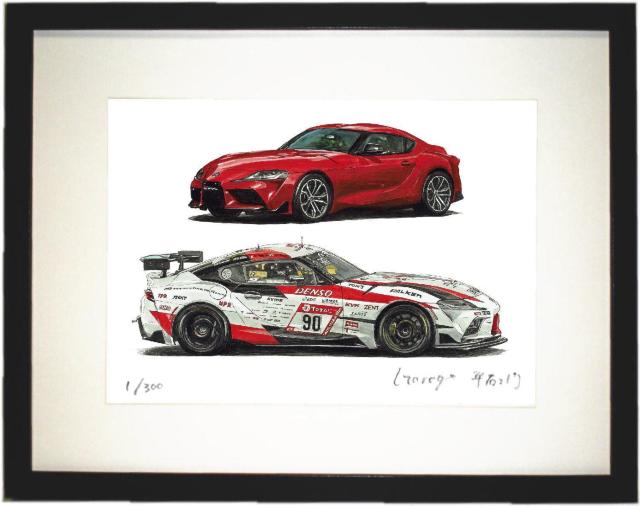 NC-988トヨタスープラ限定版画サイン額装作家平右ヱ門 < 自動車/バイク NC-988トヨタスープラ限定版画サイン額装作家平右ヱ門 < 自動車/バイク