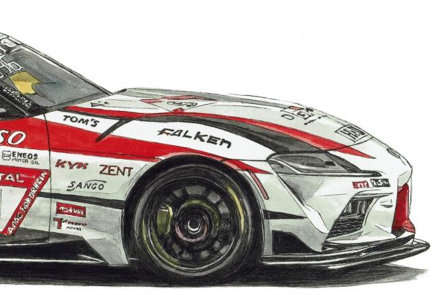 NC-988トヨタスープラ限定版画サイン額装作家平右ヱ門 < 自動車/バイク NC-988トヨタスープラ限定版画サイン額装作家平右ヱ門 < 自動車/バイク