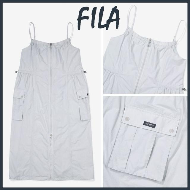 美品 FILA フィラ 軽量 ポケット ロング ワンピース S < ブランド  美品 FILA フィラ 軽量 ポケット ロング ワンピース S < ブランドの