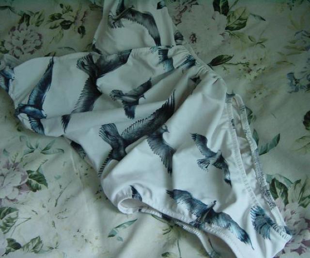 ゜・*:.。.パレオ付カモメ柄水着.。.:*・゜ < 女性ファッション ゜・*:.。.パレオ付カモメ柄水着.。.:*・゜ < 女性ファッションの