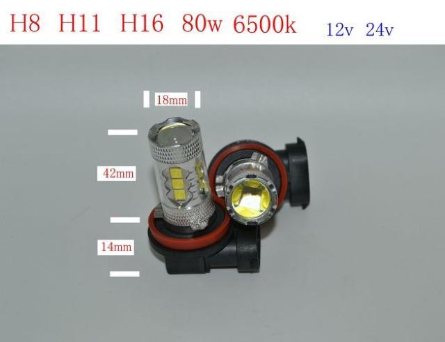 LEDフォグランプ H8.H11.H16 兼用  HB4 80w .6500k 2個セット < 自動車/バイク LEDフォグランプ H8.H11.H16 兼用  HB4 80w .6500k 2個セット < 自動車/バイク