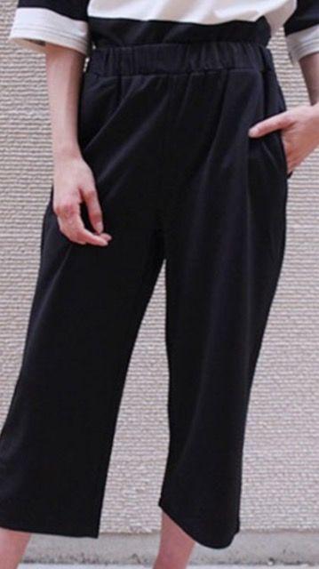 *新品良品ボーダー柄カットソー5分袖*ワイドパンツ2点アップ < 女性ファッション  *新品良品ボーダー柄カットソー5分袖*ワイドパンツ2点アップ < 女性ファッションの