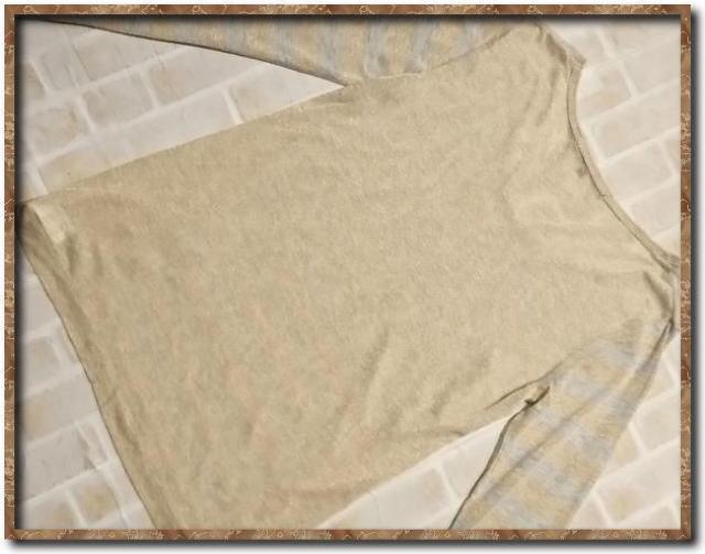 マカフィー ラメ入り切替カットソー ベージュ < ブランド  マカフィー ラメ入り切替カットソー ベージュ < ブランドの