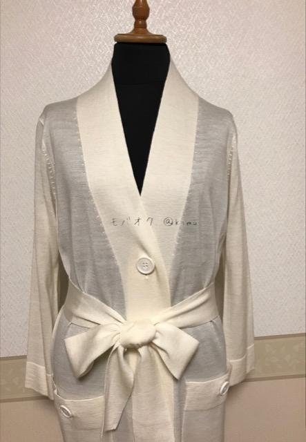his miss 未使用 タグ付きニットカーディガン 白 < 女性ファッション  his miss 未使用 タグ付きニットカーディガン 白 < 女性ファッションの