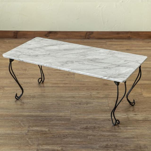 【送料無料】モダン折れ脚テーブル 長方形 センター ロー 机 大理石柄 ストーン < インテリア/ライフ 【送料無料】モダン折れ脚テーブル 長方形 センター ロー 机 大理石柄 ストーン < インテリア/ライフの