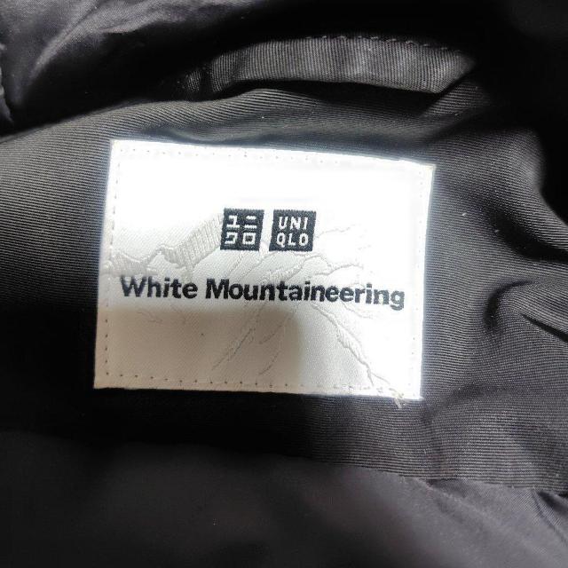 UNIQLO×white mountaineering ブラックダウンジャケット ユニクロ コラボ < 男性ファッション  UNIQLO×white mountaineering ブラックダウンジャケット ユニクロ コラボ < 男性ファッションの