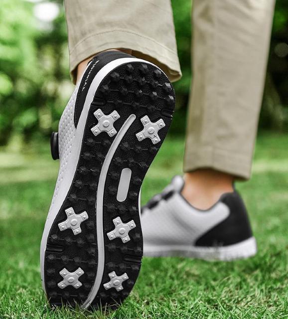 メンズ ゴルフシューズ スパイクレス ダイヤル式 ホワイト 26cm 26.5cm < レジャー/スポーツ メンズ ゴルフシューズ スパイクレス ダイヤル式 ホワイト 26cm 26.5cm < レジャー/スポーツの