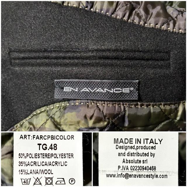 Vi EN AVANCE lD45~ C^A ITALY `FX^[ R[g N 48 WPbg COuhAE^[  jt@bV 