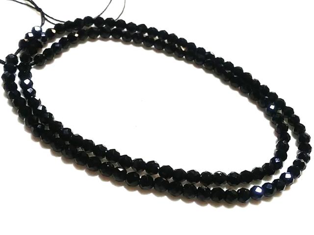 天然石★ブラックスピネル 3mm64面カット 1連 < 女性アクセサリー/時計 天然石★ブラックスピネル 3mm64面カット 1連 < 女性アクセサリー/時計の