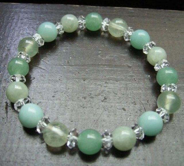 即決☆グリーン系パワーストーン コンビネーションブレスレット < 女性アクセサリー/時計 即決☆グリーン系パワーストーン コンビネーションブレスレット < 女性アクセサリー/時計の