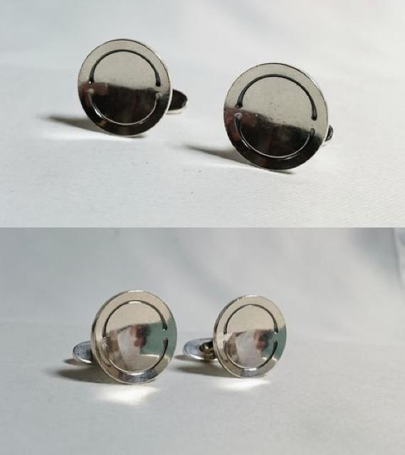 正規良 GEORG JENSEN ジョージジェンセン ヴィンテージ オーバルカフス SV925ボタン < ブランド  正規良 GEORG JENSEN ジョージジェンセン ヴィンテージ オーバルカフス SV925ボタン < ブランドの