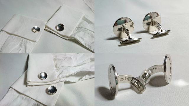 正規良 GEORG JENSEN ジョージジェンセン ヴィンテージ オーバルカフス SV925ボタン < ブランド  正規良 GEORG JENSEN ジョージジェンセン ヴィンテージ オーバルカフス SV925ボタン < ブランドの