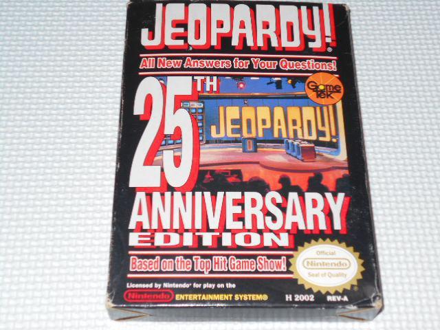 FCJEOPARDY 25TH ANNIVERSARY EDITION NES CO   Q[{/\tg 