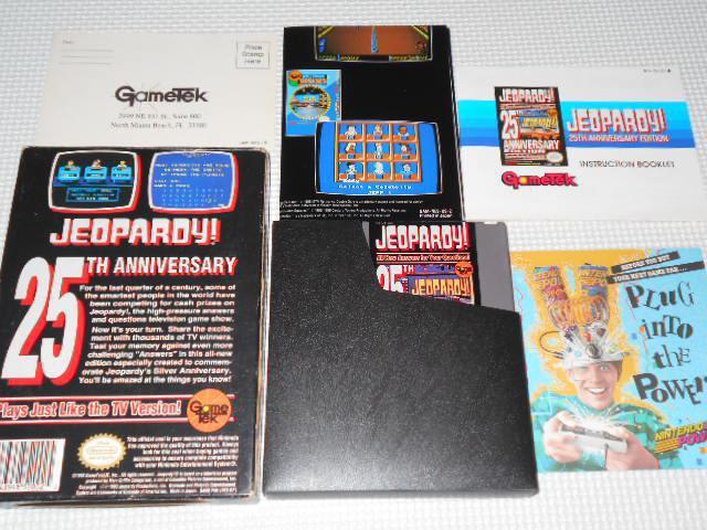 FCJEOPARDY 25TH ANNIVERSARY EDITION NES CO  Q[{/\tg 