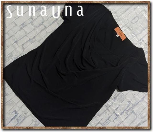 スーナウーナ 重ね着風カットソー 黒 < ブランド スーナウーナ 重ね着風カットソー 黒 < ブランドの
