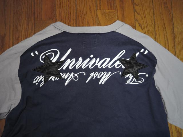 M&M CUSTOM PERFORMANCE エムアンドエム × UNRIVALED アンライバルド 7分丈ロンTシャツ S 紺 < 男性ファッション  M&M CUSTOM PERFORMANCE エムアンドエム × UNRIVALED アンライバルド 7分丈ロンTシャツ S 紺 < 男性ファッションの