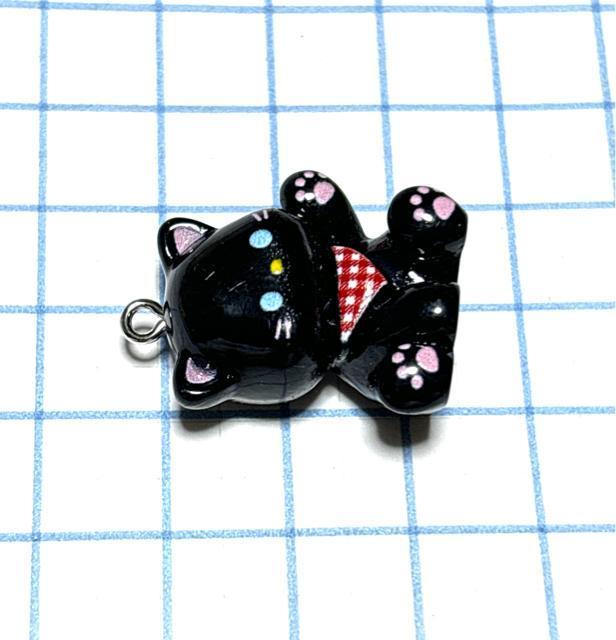 1241 黒色 3D 立体 手を上げてる猫にゃん 1個 樹脂パーツ アクセサリーチャーム ねこネコ < ペット/手芸/園芸 1241 黒色 3D 立体 手を上げてる猫にゃん 1個 樹脂パーツ アクセサリーチャーム ねこネコ < ペット/手芸/園芸の
