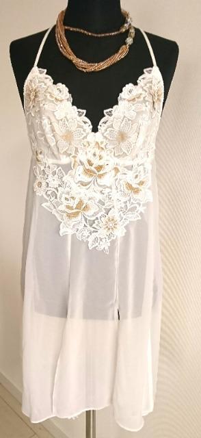 saluteサルート/店舗限定/88G/女優/ナイトドレス/ランジェリードレス/IV/アイボリー/M < 女性ファッション  saluteサルート/店舗限定/88G/女優/ナイトドレス/ランジェリードレス/IV/アイボリー/M  < 女性ファッションの