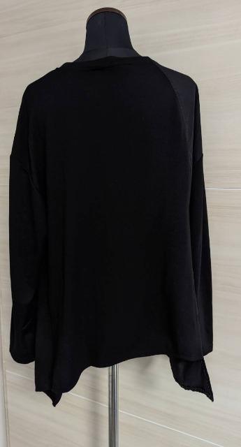 Melange/メラーンジュ/メランジュ/異素材変形トップス/ブラック/フリーサイズ < 女性ファッション  Melange/メラーンジュ/メランジュ/異素材変形トップス/ブラック/フリーサイズ < 女性ファッションの