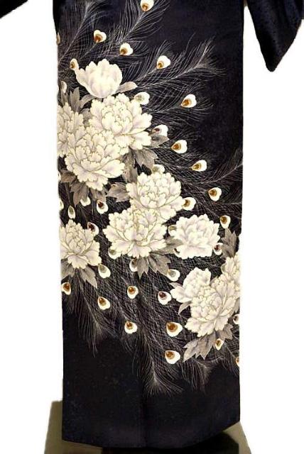 【最高峰】美品 金彩 孔雀の羽根 牡丹 5つ紋 比翼付 色留袖 身丈156.5cm 裄62.5cm T3545 < 女性ファッション  【最高峰】美品 金彩 孔雀の羽根 牡丹 5つ紋 比翼付 色留袖 身丈156.5cm 裄62.5cm T3545 < 女性ファッションの