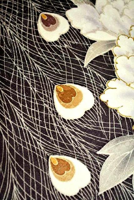 【最高峰】美品 金彩 孔雀の羽根 牡丹 5つ紋 比翼付 色留袖 身丈156.5cm 裄62.5cm T3545 < 女性ファッション  【最高峰】美品 金彩 孔雀の羽根 牡丹 5つ紋 比翼付 色留袖 身丈156.5cm 裄62.5cm T3545 < 女性ファッションの