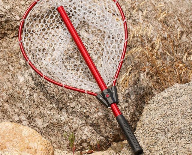 漁網 ラバーネット 伸縮ポール ラバーランディングネット 網 < レジャー/スポーツ 漁網 ラバーネット 伸縮ポール ラバーランディングネット 網 < レジャー/スポーツの